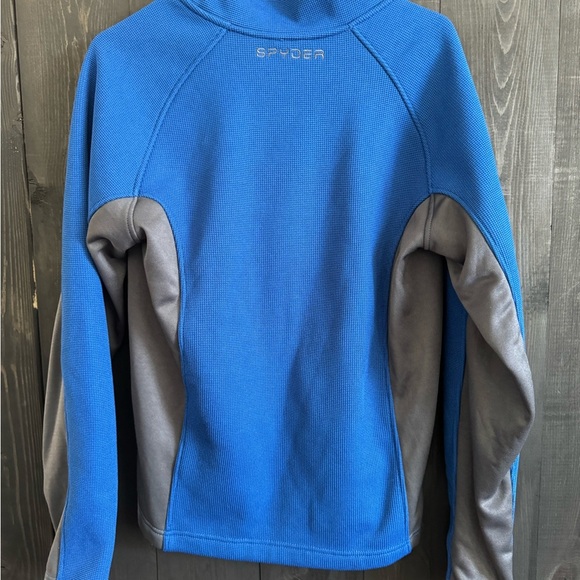 Spyder Blue and Gray Fleece Jacket - Picture 2 of 3